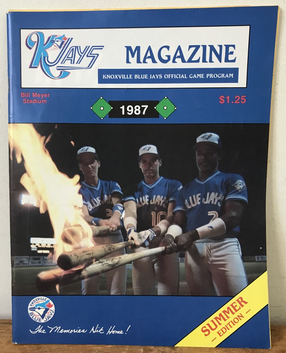Vtg 1987 Knoxville Blue Jays Baseball Official Game Program Summer Edition